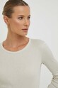 United Colors of Benetton longsleeve din bumbac bej 3GA2E16F9.152