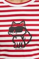 Karl Lagerfeld longsleeve bawełniany A1W17137 czerwony