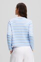 Karl Lagerfeld longsleeve din bumbac A1W17137 albastru AA00