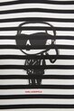 Хлопковый лонгслив Karl Lagerfeld A1W17137 чёрный