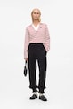Karl Lagerfeld longsleeve din bumbac rosu A4W17081