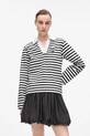 Karl Lagerfeld longsleeve din bumbac curele negru A4W17081