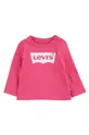 рожевий Дитячий лонгслів Levi's Для дівчаток