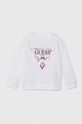 Guess hanorac de bumbac pentru copii print alb K74Q12.KAUG0.9BYH