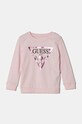 Детская хлопковая кофта Guess хлопок розовый K74Q12.KAUG0.9BYH