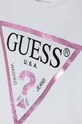 Девочка Хлопковый детский лонгслив Guess K84I18.K8HM0.9BYH белый