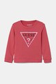 Guess bluza bawełniana dziecięca nadruk różowy K74Q12.KAUG0.PPYA