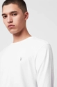 AllSaints - Longsleeve Brace LS Tonic Crew λευκό