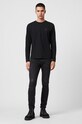 Îmbrăcăminte AllSaints - Longsleeve Brace LS Tonic Crew MD119E negru