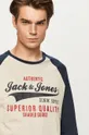 tmavomodrá Jack & Jones - Tričko s dlhým rukávom