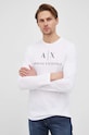 Tričko s dlhým rukávom Armani Exchange 8NZTCH.Z8H4Z.NOS biela AA00