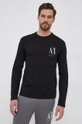 czarny Armani Exchange longsleeve bawełniany