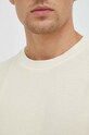 Bavlněné tričko s dlouhým rukávem Marc O'Polo M20223652032 béžová