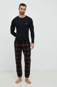 Emporio Armani Underwear longsleeve lounge 111023.CC729 czarny AA00