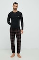 Emporio Armani Underwear longsleeve lounge 111023.CC729 czarny AA00