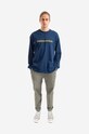 thisisneverthat cotton longsleeve top T-Logo L/S Tee TN220TTSLT01 navy AA00