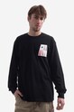 thisisneverthat longsleeve bawełniany Stacked Cards L/S Tee nadruk czarny TN213TTSLT04