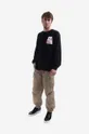 thisisneverthat top a maniche lunghe in cotone Stacked Cards L/S Tee nero