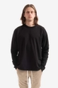 black John Elliott cotton longsleeve top University Tee Men’s