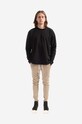 John Elliott cotton longsleeve top University Tee A189M1410A black AA00