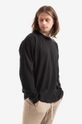 negru John Elliott longsleeve din bumbac University Tee