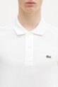 Bavlněné tričko s dlouhým rukávem Lacoste L1312 001 bílá L1312.001