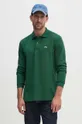 green Lacoste cotton longsleeve top L1312 132 Men’s