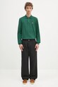 Хлопковый лонгслив Lacoste L1312 132 L1312.032 зелёный