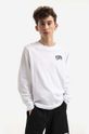 Billionaire Boys Club longsleeve bawełniany Small Arch Logo L/S Tee nadruk biały BC007