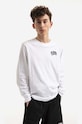 Billionaire Boys Club longsleeve bawełniany Small Arch Logo L/S Tee nadruk biały BC007