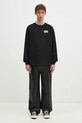 Billionaire Boys Club longsleeve bawełniany Small Arch Logo L/S Tee BC007 czarny
