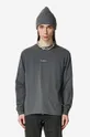 šedá Bavlněné tričko s dlouhým rukávem Han Kjøbenhavn Casual Tee Long Sleeve M-132072-001 Pánský