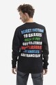 Odjeća Pamučna majica dugih rukava HUF 12 Galaxies Longsleeve TS01799 crna