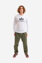 Alpha Industries cotton longsleeve top Basic 100510.09 white AA00