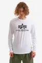 Βαμβακερή μπλούζα με μακριά μανίκια Alpha Industries Basic