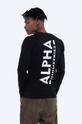 Памучна блуза с дълги ръкави Alpha Industries  100% памук