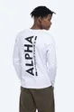 Βαμβακερή μπλούζα με μακριά μανίκια Alpha Industries  100% Βαμβάκι