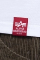 Bavlnené tričko s dlhým rukávom Alpha Industries