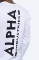 Bavlnené tričko s dlhým rukávom Alpha Industries