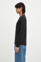 Памучна блуза с дълги ръкави Alpha Industries Basic LS Small Logo 198517.03 черен AA00