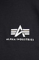 Alpha Industries longsleeve din bumbac Basic LS Small Logo 198517.03 negru