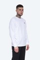Wood Wood longsleeve bawełniany Mark Paisley Long Sleeve nadruk biały 12115401.2489