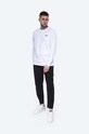 Wood Wood longsleeve bawełniany Mark Paisley Long Sleeve 12115401.2489 biały AA00