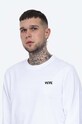 Wood Wood longsleeve bawełniany Mark Paisley Long Sleeve biały 12115401.2489