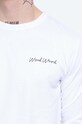 Abbigliamento Wood Wood top a maniche lunghe in cotone Peter Longsleeve 12045402.2491 bianco
