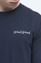 Памучна блуза с дълги ръкави Wood Wood Peter Longsleeve Чоловічий