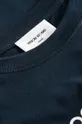 Bavlněné tričko s dlouhým rukávem Wood Wood Peter Logo Long Sleeve námořnická modř