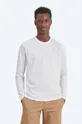 λευκό Βαμβακερή μπλούζα με μακριά μανίκια Wood Wood Emil Longsleeve 2-pack Ανδρικά