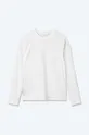 Βαμβακερή μπλούζα με μακριά μανίκια Wood Wood Emil Longsleeve 2-pack λευκό