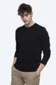 μαύρο Βαμβακερή μπλούζα με μακριά μανίκια Wood Wood Emil Longsleeve 2-pack Ανδρικά